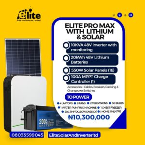 ELITE PRO MAX WITH LITHIUM & SOLAR