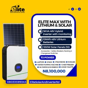 ELITE MAX WITH LITHIUM & SOLAR