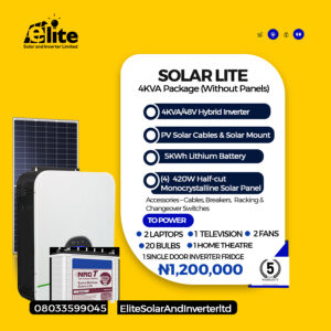 SolarLite 4KVA Solar Package (With Panels)