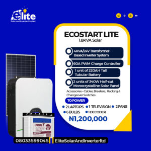 EcoStart Lite 1.8KVA Solar Kit