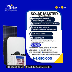 SolarMaster 12KVA Solar Kit