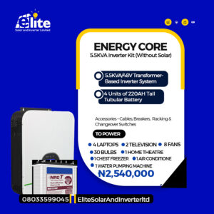 EnergyCore 5.5KVA Inverter Kit (Without Solar)